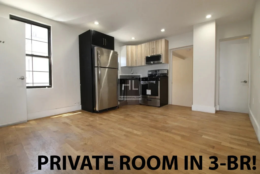 Brooklyn apartment with kitchen and living room