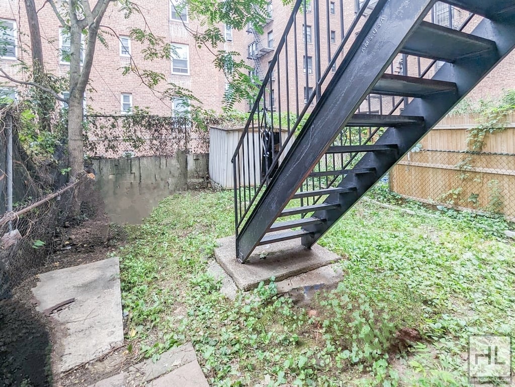 Outdoor space with staircase