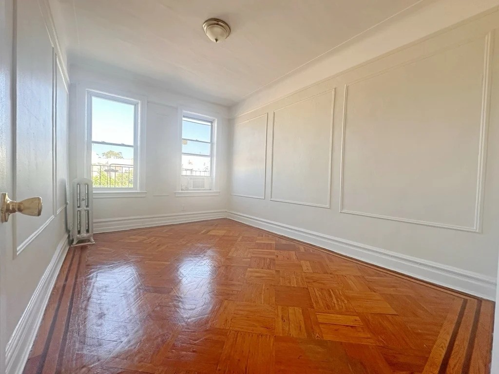 Bright bedroom in a Brooklyn apartment