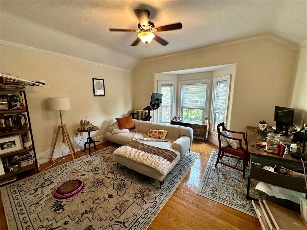 Natural light in an apartment with a bay window