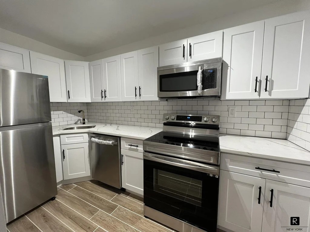 Renovated kitchen in a Queens listing