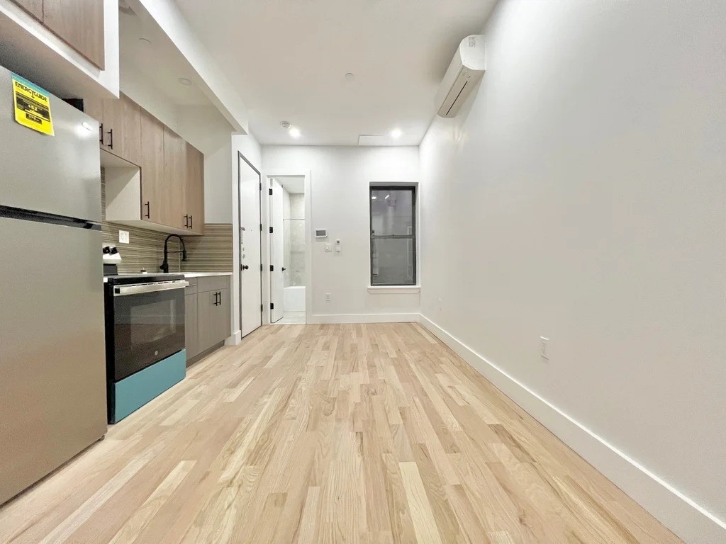 Modern living area in Brooklyn apartment