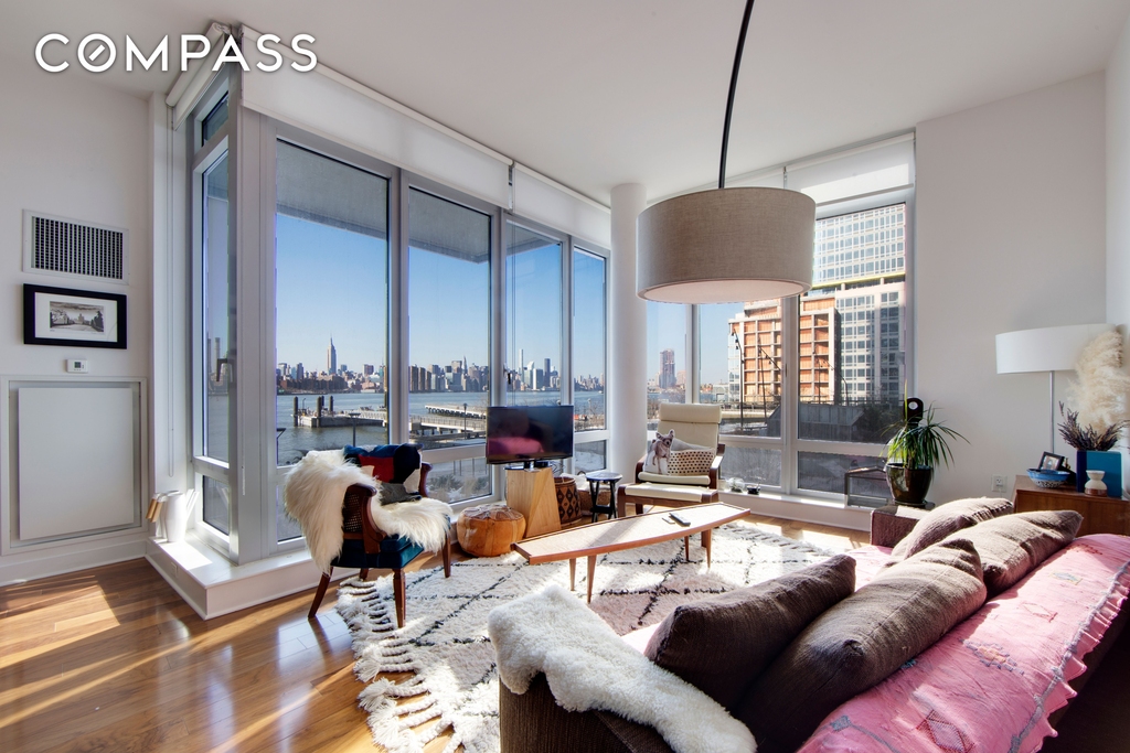 Spacious living room near a ferry stop