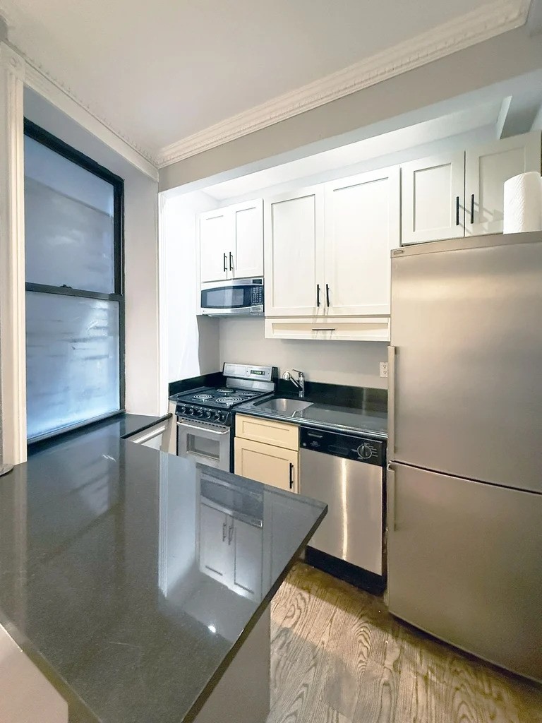 Manhattan apartment with stainless steel appliances