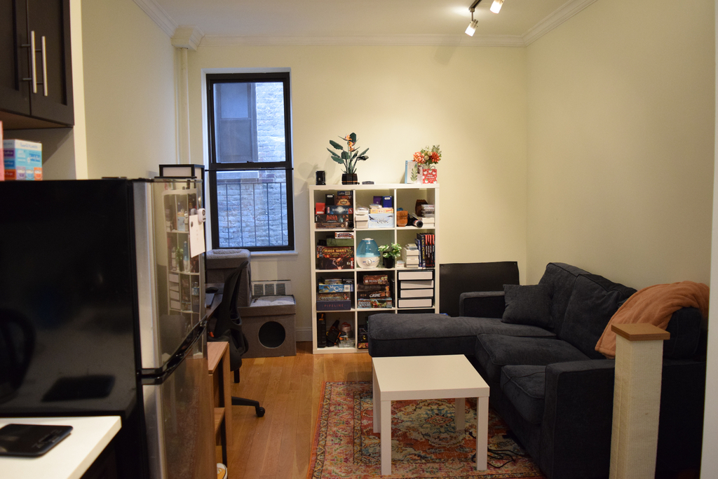 apartment photo of furnished living room with window